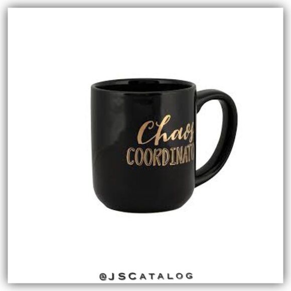Chaos Coordinator Oversized Mug 17.5 oz In Brown & Gold - Picture 3 of 3